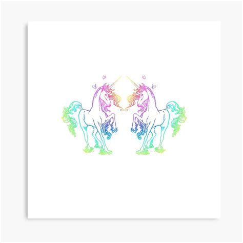 Unicorns Of Rainbows Rainbow Unicorns Mythical Mythical Creatures Mythical Animals – Poster ...