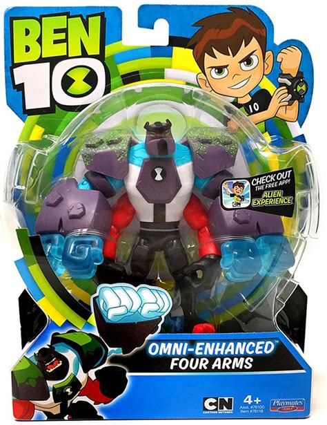 Ben 10 Basic Omni-Enhanced Four Arms 5 Action Figure Playmates - ToyWiz