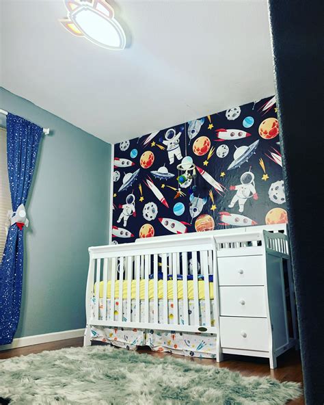 Space Theme Nursery by Dream Nursery | Space themed nursery, Dream nurseries, Cool photos