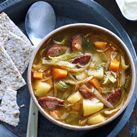 Kielbasa & Cabbage Soup Recipe - EatingWell