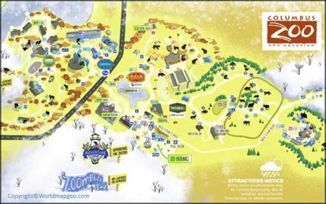 Map of columbus zoo and aquarium - kotitarget