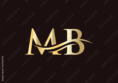 Minimal MB Letter Linked Logo for business and company identity. Creative Letter MB Logo Vector ...