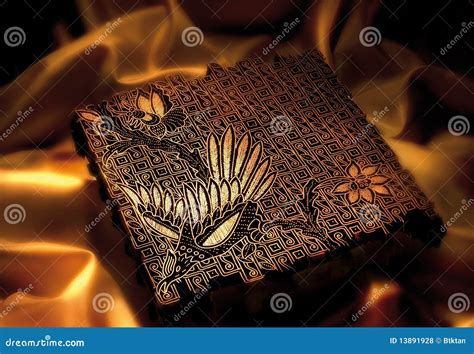 Batik stamp stock photo. Image of artistic, funky, asian - 13891928