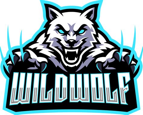 Wild wolf esport mascot logo design By Visink | TheHungryJPEG