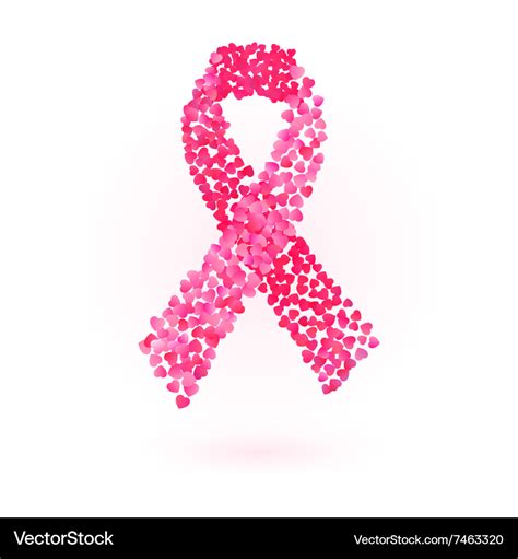 Pink ribbon - breast cancer awareness symbol Vector Image