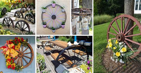 16 Magnificent Ways to Use Old Wagon Wheels In Your Garden - The ART in LIFE