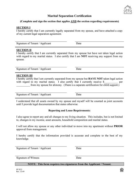 43 Official Separation Agreement Templates / Letters / Forms ᐅ TemplateLab