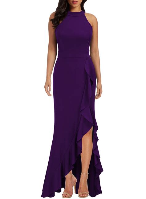 Purple Long Evening Dress – The Dress Shop