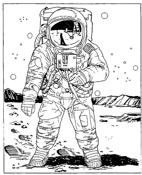 Sélection de dessins de coloriage astronaute à imprimer sur LaGuerche.com - Page 3