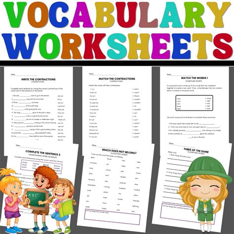 Vocabulary Worksheets | Worksheets and Vocabulary Activities | Made By Teachers