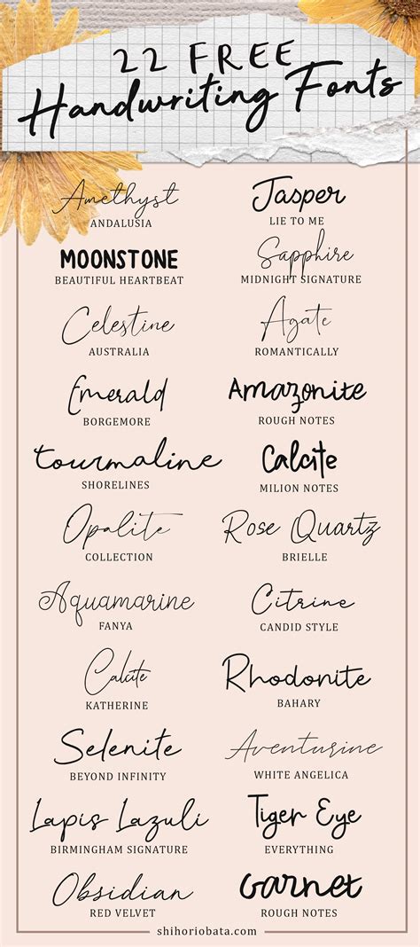 22 Free Handwriting Fonts