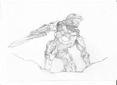 Halo Master Chief Drawing