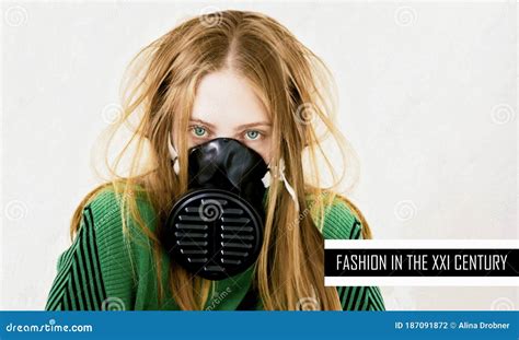 Modern Pandemic Fashion, Girl with a Mask, Covid-19, Stock Photo - Image of coronavirus, face ...