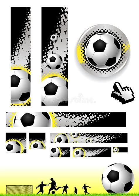 Soccer clip art stock vector. Illustration of borders - 5362992