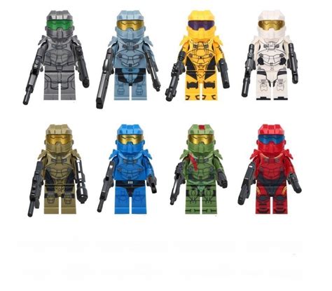 8pcs Halo Minifigures Lego Compatible Game Halo Set