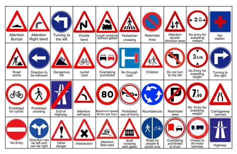 Traffic Symbol Signs And Road Safety Signs To see more Read it👇 | Traffic symbols, Road safety ...