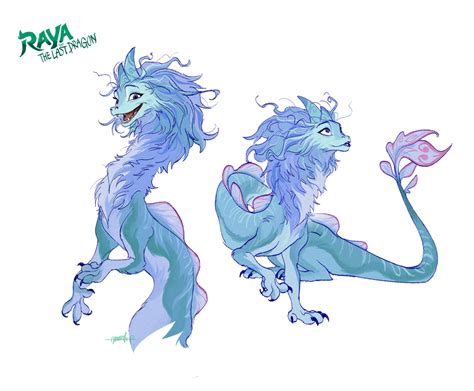 Concept design of sisu the water dragon in the new upcoming movie raya and the last dragon what ...