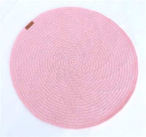 Powdery pink round rug SMALL ROUND RUG Washable rug for | Etsy