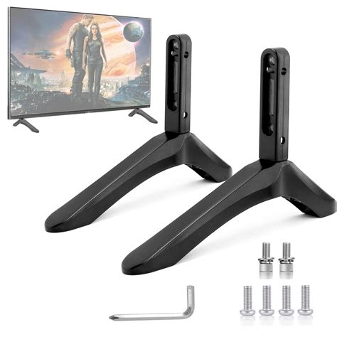 Universal TV Stand Legs, Table Top TV Stand Base Replacement Legs for Most 27 to 55 Inch LCD LED ...