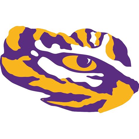 fathead ncaa lsu tigers - eye of the tiger logo- officially licensed removable wall decal ...