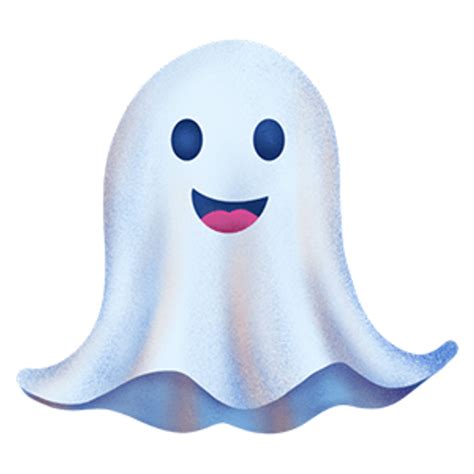 Cute Smiling Ghost - Sticker Mania