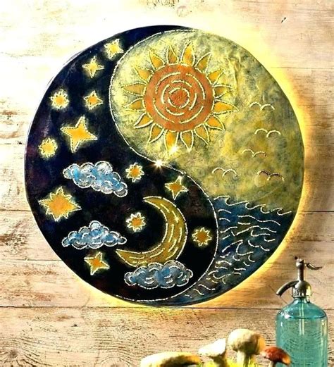 Sun And Moon Metal Art. | Yin yang art, Moon stars art, Yin yang tattoos