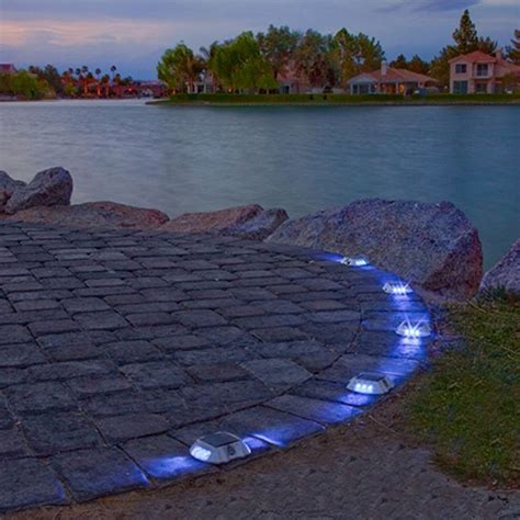 Solar LED for Pathway Driveway Lights Dock Path Step Road Safety 6 LEDS | eBay