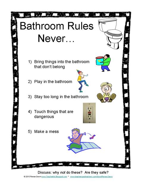 Teacher Ink: Bathroom Rules For Kids