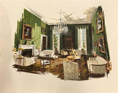 Print of White House Green Room – All Artifacts – The John F. Kennedy Presidential Library & Museum