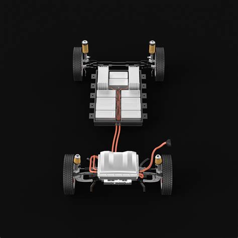 electric car chassis 3d model