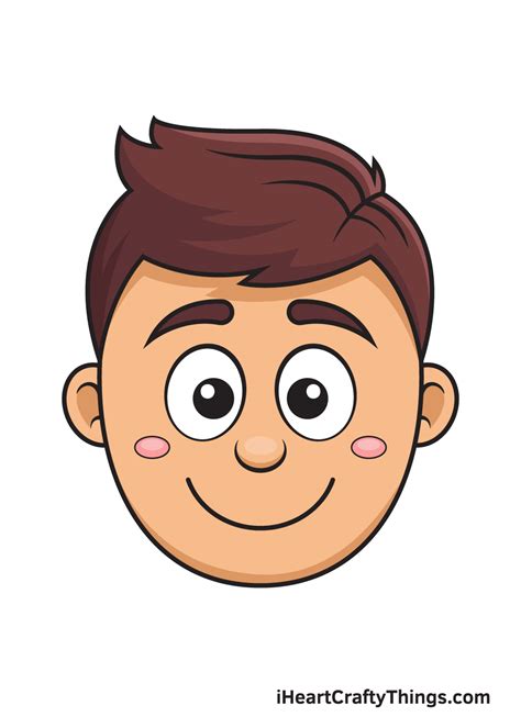 Cartoon Face Drawing — How To Draw A Cartoon Face Step By Step