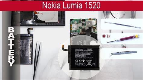 How to replace 🔧 🔋 📱 battery Nokia Lumia 1520 (RM 937, RM 938, RM 939) - YouTube