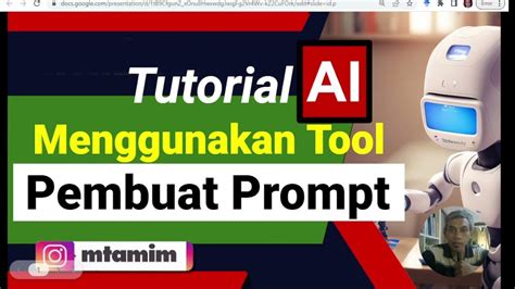 Tutorial AI: Membuat Prompt Gambar AI Artistik dari Sebuah Kata - YouTube