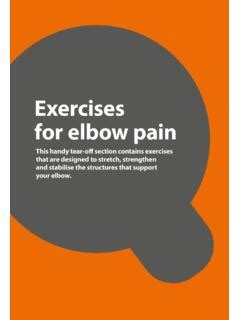 Elbow pain exercises - Versus Arthritis / elbow-pain-exercises-versus-arthritis.pdf / PDF4PRO