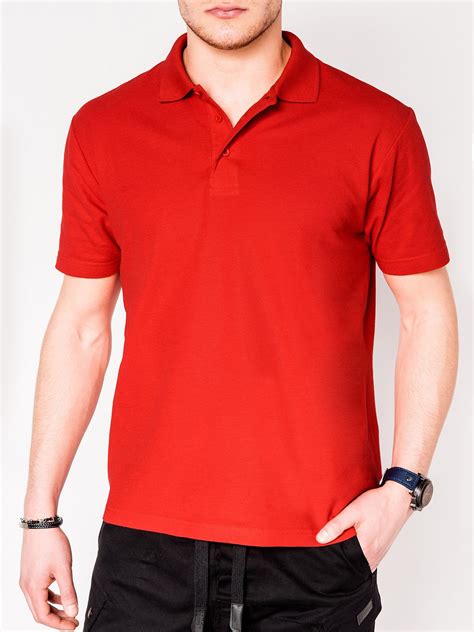 PLAIN MEN'S POLO SHIRT S715 - RED | MODONE wholesale - Clothing For Men