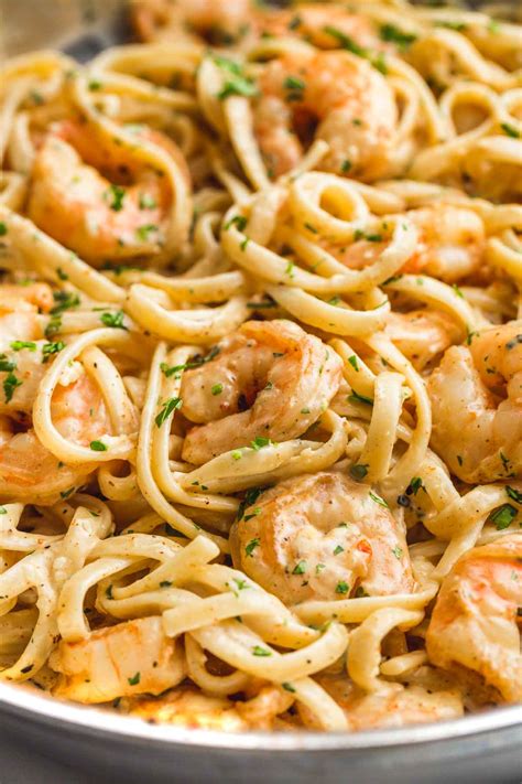 Creamy Garlic Shrimp Pasta - Little Sunny Kitchen