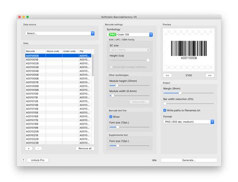 Bulk Barcode Generator for EAN, Code 128, QR | Softmatic