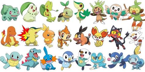 My Starter Pokemon of Choice For Each Generation | Gamers