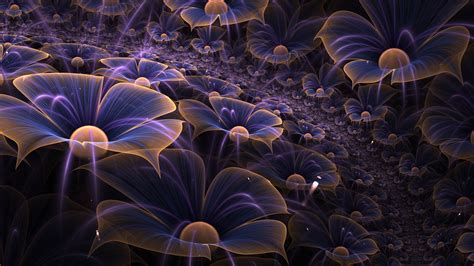 Abstract Flower Fractal Digital Art Wallpaper,HD Artist Wallpapers,4k Wallpapers,Images ...