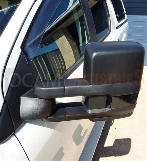 OCAM Extendable Towing Mirrors For Nissan Navara D40 2005-15 Black, Electric | eBay