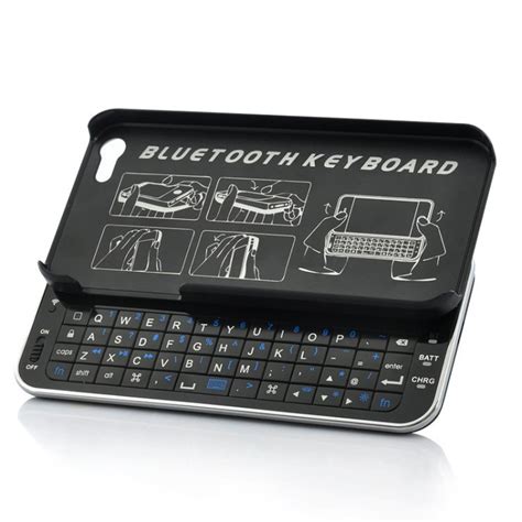 Wireless Bluetooth Keyboard Case For iPhone 5 - Qwerty Side Slider