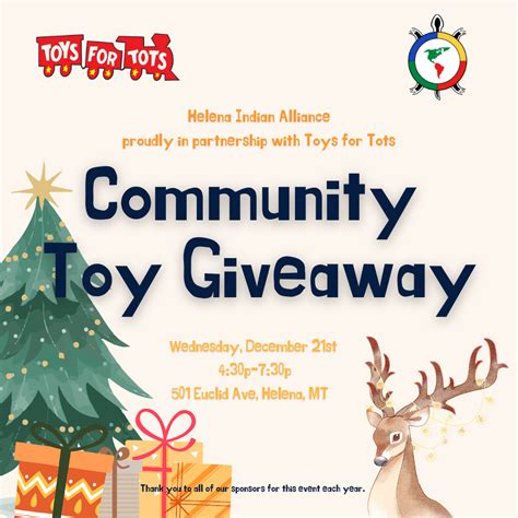 Community Toy Giveaway — Helena Indian Alliance