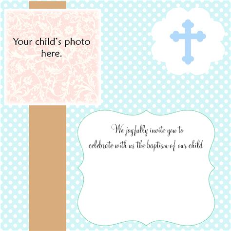 Christening Invitations Background