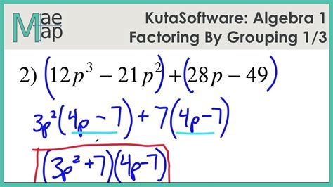 Factoring By Grouping Worksheet Answers – English Worksheet