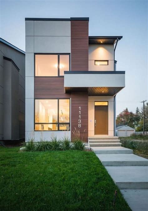 34 Nice Tiny House Design Ideas | Facade house, Minimalist house design