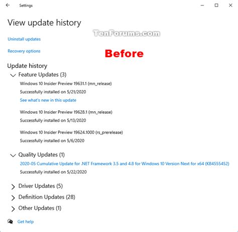 Clear Windows Update History in Windows 10 | Tutorials