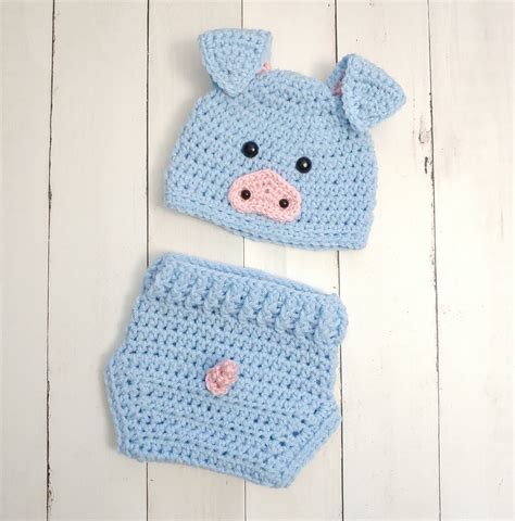 Newborn Baby Pig Outfit Crochet Baby Pig Hat pig Beanie | Etsy