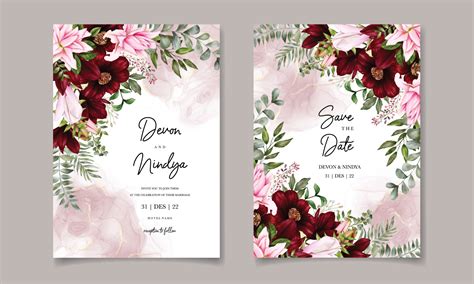 76+ Background Flower Wedding Card For FREE - MyWeb