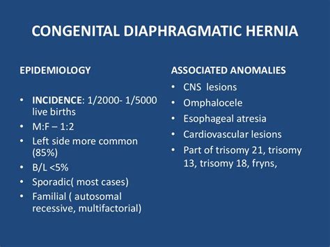 Diaphragmatic hernia