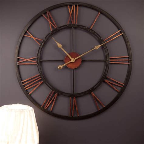 Kali 68cm Wall Clock - Wrought Iron Vintage Clocks | Horloge, Decoration, Déco maison